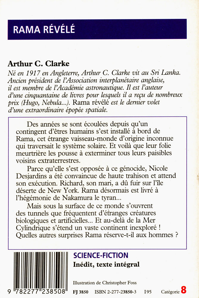 Rama Révélé by Arthur C. Clarke