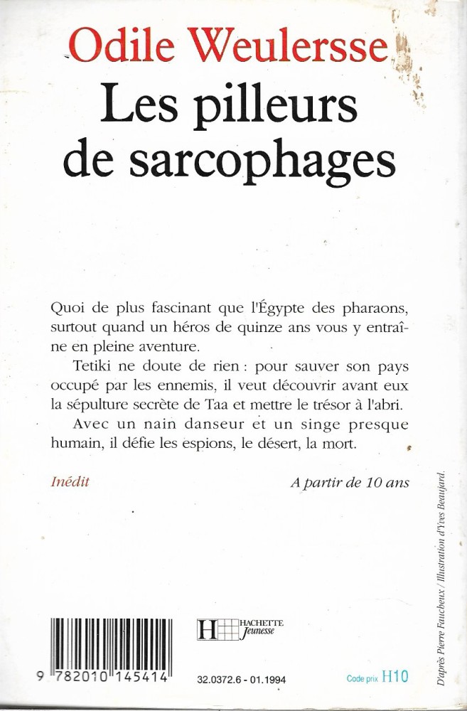 Les Pilleurs De Sarcophages - Odile Weulersse - Fiche Livre - Critiques -  Adaptations - Noosfere