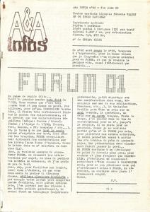 A & A Infos n 60 : Forum 01