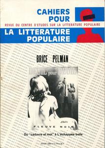 Cahiers pour la littrature populaire n 2 : Brice Pelman