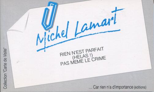 Rien n'est parfait (hlas !), pas mme le crime
