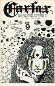 Carfax-bis n 9 : Index des auteurs et nouvelles de Carfax in l'Anne de la SFFQ de 1984/1985/1986