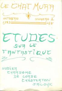 Le Chat Murr n 1 : tudes sur le fantastique