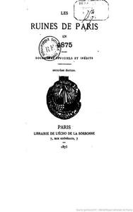 Les Ruines de Paris en 4875