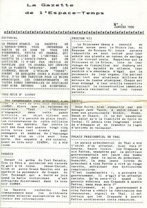 La Gazette de l'Espace-Temps n 1
