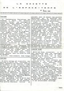 La Gazette de l'Espace-Temps n 4