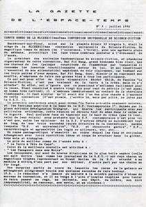 La Gazette de l'Espace-Temps n 9