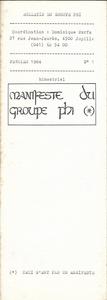 Bulletin du Groupe Phi n 1