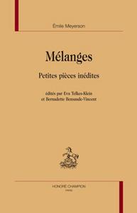 Mlanges. Petites pices indites