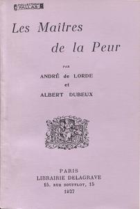 Les Matres de la peur