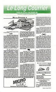 Le Long Courrier Volume 2 numro 10