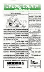 Le Long Courrier Volume 3 numro 1