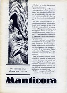 Manticora n 10 moins le quart