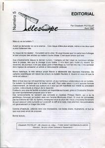 Le Bulletin de la Cabine Tlescope n 5