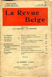 La Revue Belge 8ème année Tome II n° 5