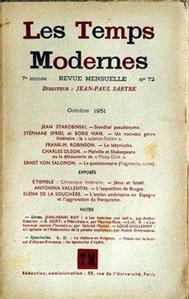 Les Temps modernes n 72