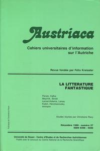 Austriaca n 27 : La littrature fantastique